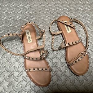 Steve Madden Nude/Tan Studded Strappy Sandals